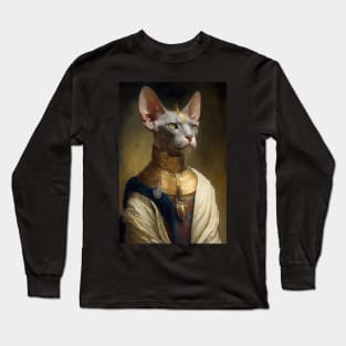 Sphynx Cat Classic Portrait Long Sleeve T-Shirt